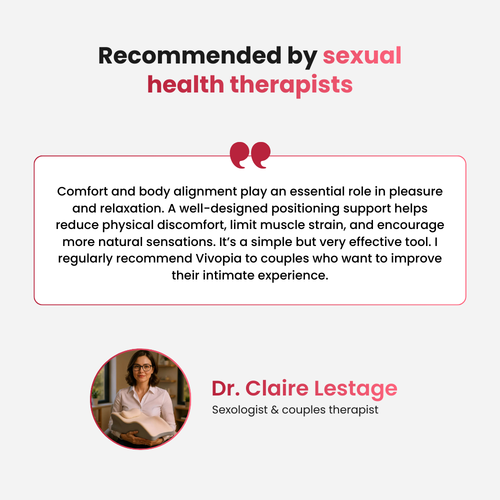 Ergonomisk intimkudde för en perfekt position 